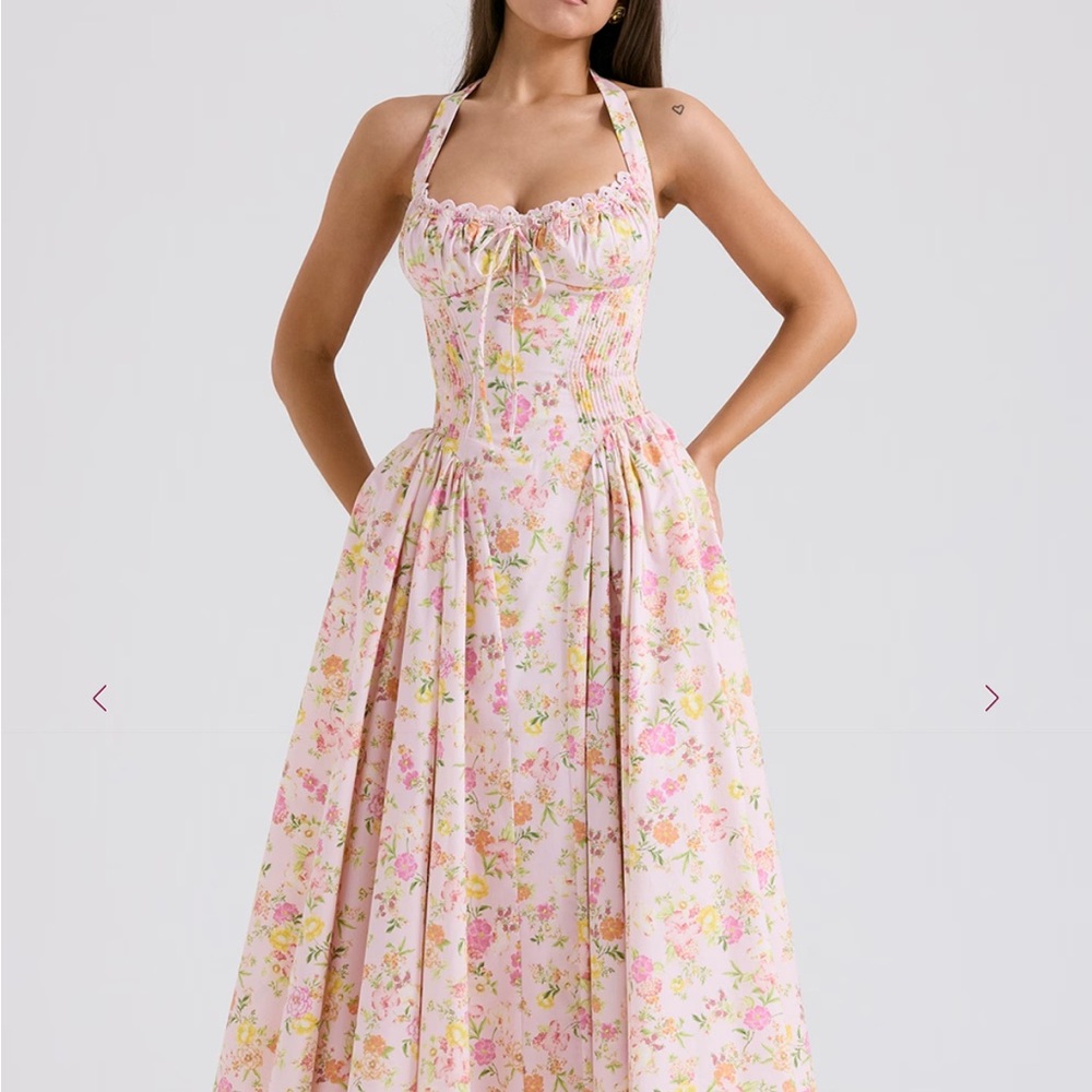 House of CB AdaBella Floral Halter Maxi Dress